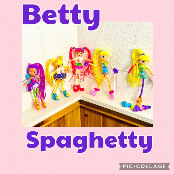 Betty Spaghetty Other - Vintage 90’s Betty Spaghetty Mix and Match Fashion Doll Bundle/Lot